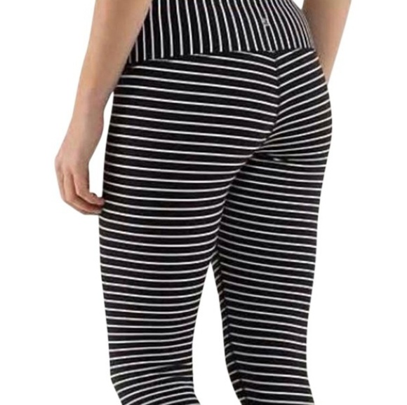 lululemon athletica Pants - Wunder under parallel stripe pants  6